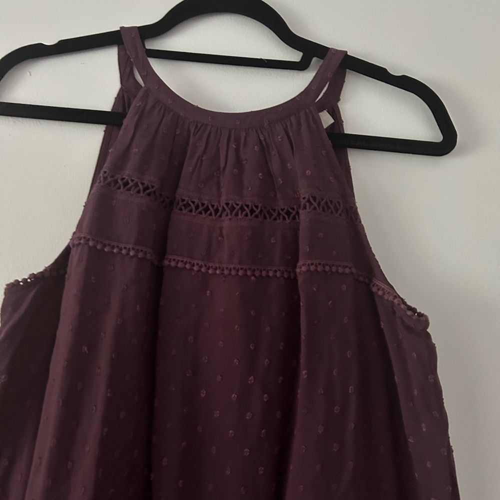 LOFT Purple Midi Dress